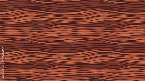 A seamless pattern of stylized brown wood grain lines, creating a rustic and natural background texture.
