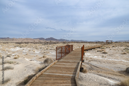 Boardwalk through Ash Meadows National Wildlife Refuge, Nevada