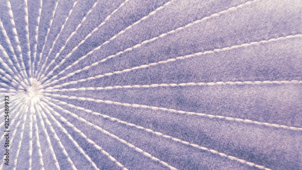Fototapeta premium quilted purple fabric texture with radial stitching lines