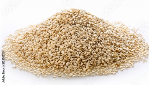 Sesame Isolated On White Background Full Depth Of Field