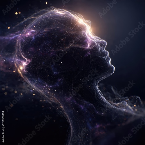 Cosmic Galaxy Profile: Abstract Human Mind and Universe