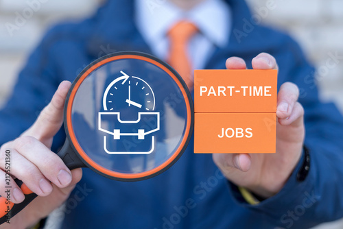 Canvastavla Concept of part-time jobs, side job and flextime