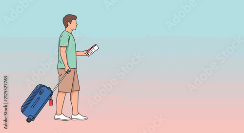 Young boy carrying a surfboard walking on the beach.