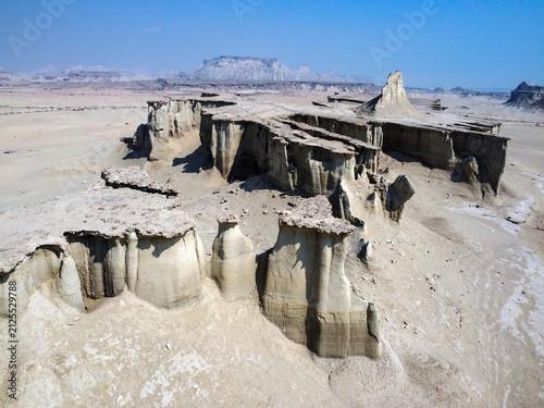 Dramatic rock formations, Qeshm Island in the Strait of Hormuz, Hormozgan Province, Iran