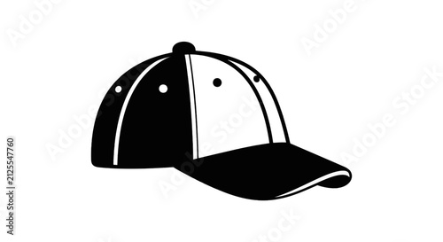Vector illustration of baseball cap icon on a transparent background