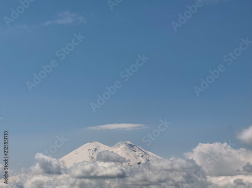 Canvas Print snow covered mountains