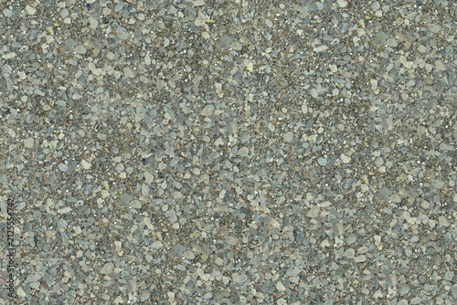 Fotografie Grey Pebble Gravel Surface Ground Background