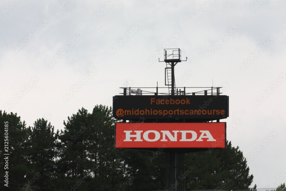 Fototapeta premium Mid-Ohio Sports Car Course, Lexington, Ohio, USA. Built in 1962, Mid-Ohio Race Track is a road circuit course racing track.