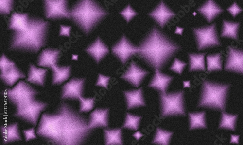 Abstract with glowing purple diamond shapes on a dark texture