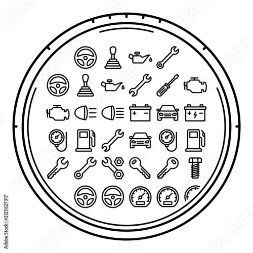 vector icon of a car