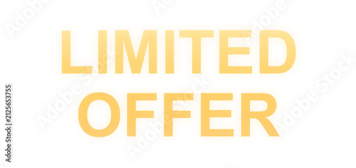 Foto Limited edition 3d editable text effect