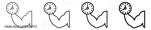 Time Management Icon Set Different Style Collection
