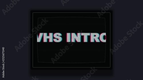 Retro 90s VHS TV Screen Zoom In Transition