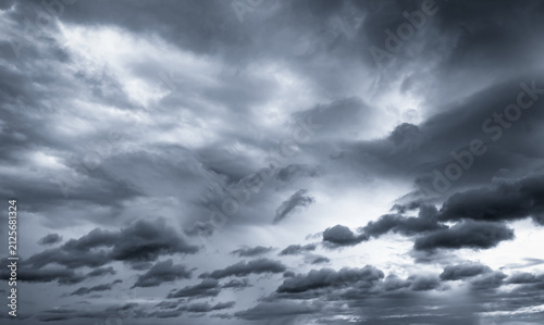Canvastavla Dark dramatic sky and clouds