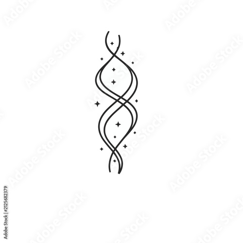 Abstract Swirls with Stars