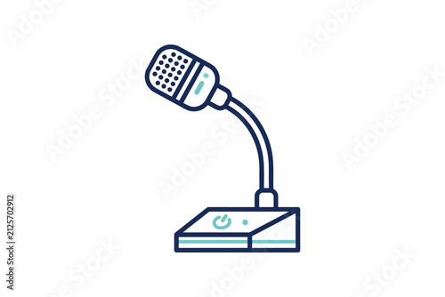 Obraz na płótnie Gooseneck Microphone Icon