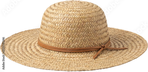 Foto Woven straw sun hat.