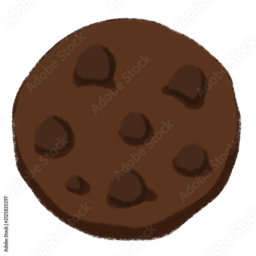 Canvastavla A delightful and enticing chocolate chip treat that can be enjoyed at any time o