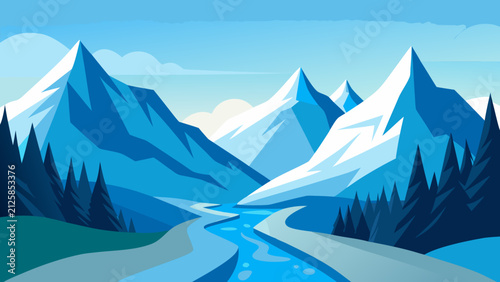 winter mountain landscape