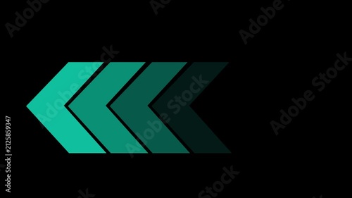 Direction concept arrows indicates the direction of the overlay video layer. seamless loop animation. 4k motion video