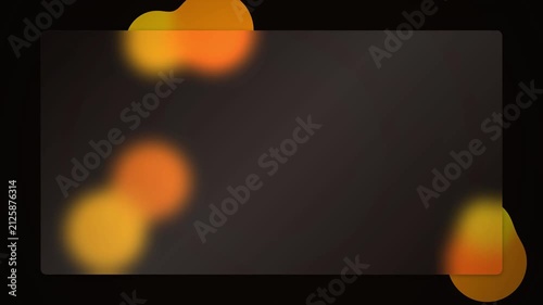 Abstract Bokeh Lights Orange Yellow Floating Motion Background