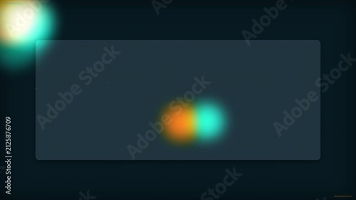 Abstract Colorful Blurry Orbs Moving and Interacting