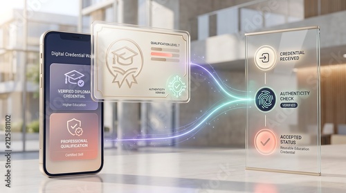 Digital Identity App Flow For Verifiable Educational Qualification Credentials Transfer