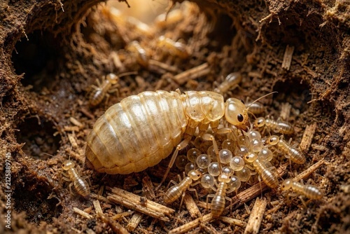 Plakat Queen termite in a burrow