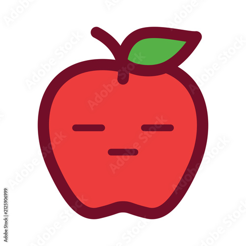Foto Expressionless Apple Emoji Icon