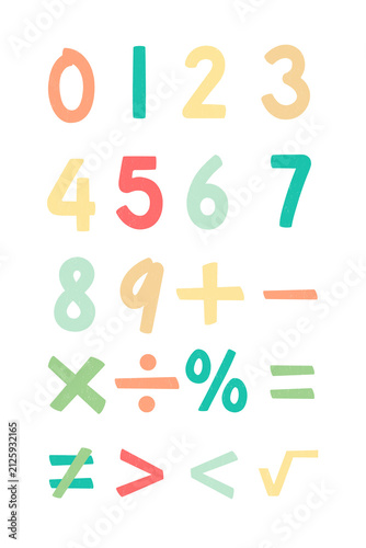 Fotografie Counting Symbols for Kids