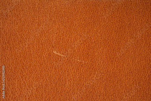 Bild auf Leinwand Close up of warm brown textured leather with natural wrinkles for background