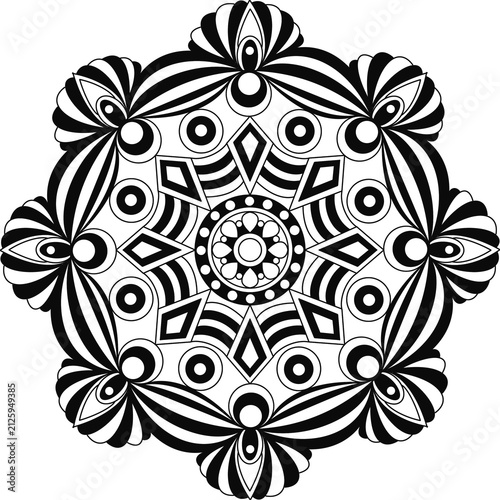 Simple Line Drawings, Line Drawings for Painting Practice, Mandala Paintings, Floral Ideas line Drawings for Making Coloring Books, Printings, Covers, Patterns on Product Surfaces, black line drawings