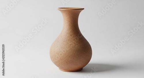 Textured Ceramic Vase, Earth Tones, Studio Shot, Decorative Object