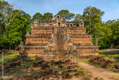 Ancient Pyramid Temple in the Angkor Archaeological Park
