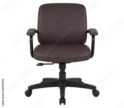 Modern ergonomic office chair isolated on white background PNG for workplace, home office and furniture design projects