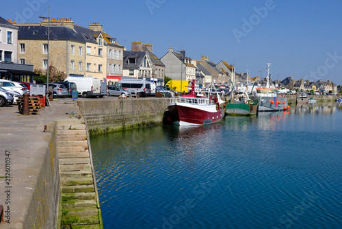 Fishing boat in the port of Saint-Vaast-la-Hougue, a commune in the peninsula of Cotentin in the Manche department in Lower Normandy in north-western France