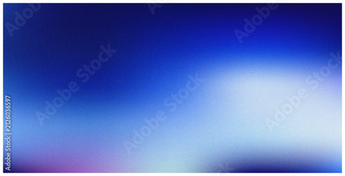 Fotografie Abstract blurred blue gradient background with grainy texture