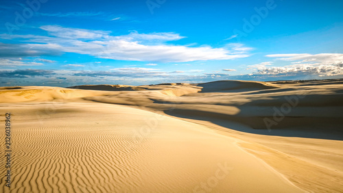 Stockton beach sand dunes near Newcastle, Australia