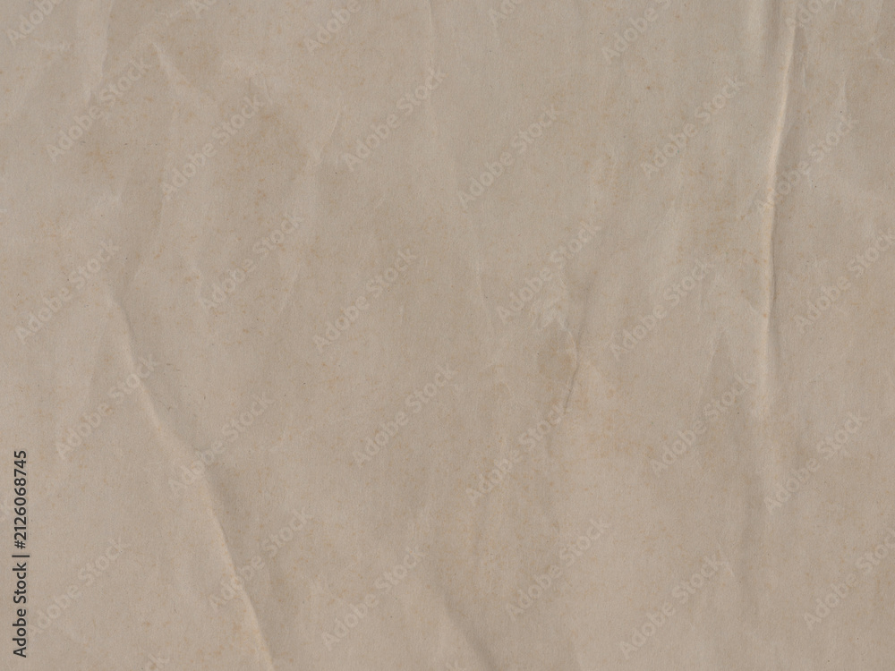 Fototapeta premium Vintage Crumpled Beige Paper Texture Background