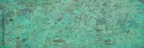 Fotografía Turquoise oxidized copper texture