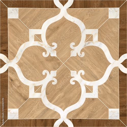 Modern Geometric Seamless Tile Pattern collection with Wood, Marble, and Concrete Textures for Interior Floor and Wall Design. High-resolution seamless geometric tile pattern background 