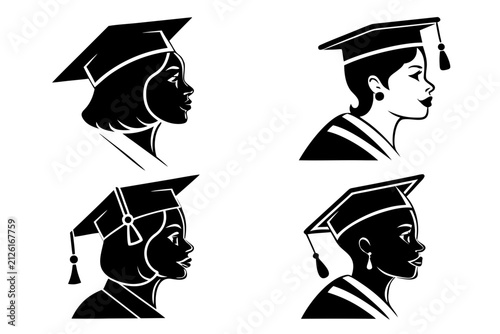 Young woman reading book with different facial expressions