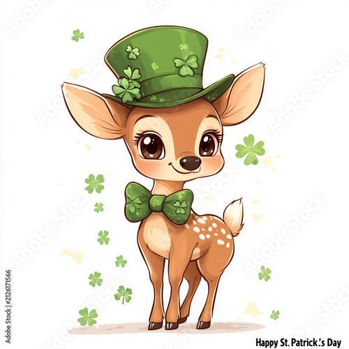 Naklejka st patrick day leprechaun 