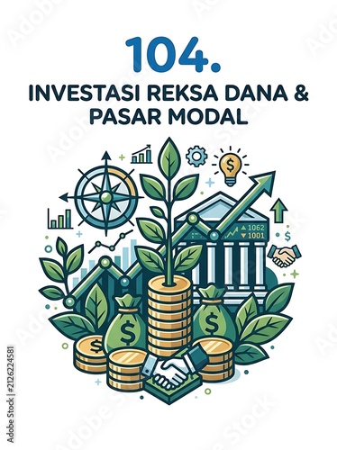 Financial investment and capital market growth concept