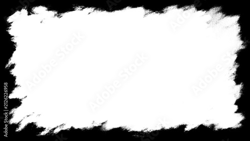 Grunge texture border frame background displays diagonal rough abstract overlay layout with dirty damaged backdrop elements. Paint effect design for photo decoration banner clip art.