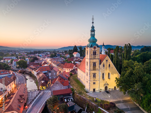 Konstfotografi Samobor, Croatia with Saint Anastasia’s Church