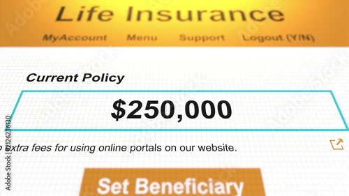 Generic Life Insurance Portal - 250000 Policy