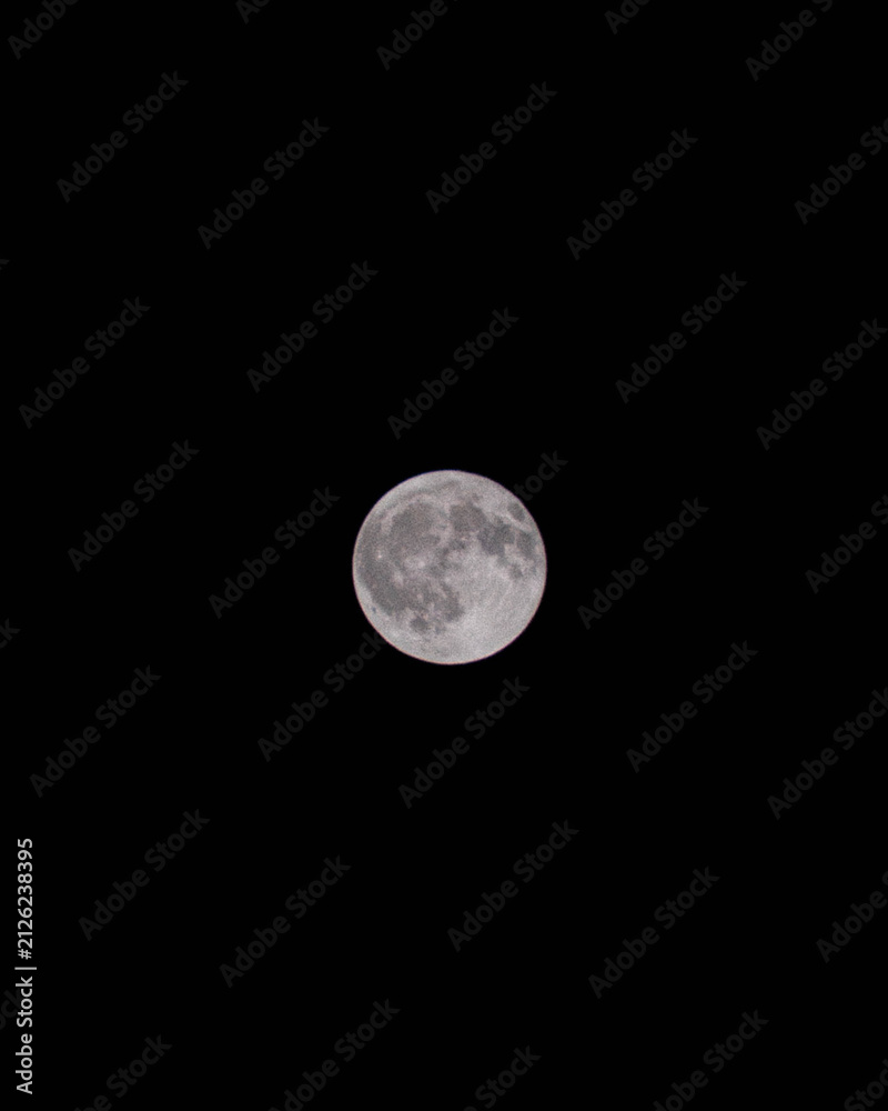 Obraz premium full moon over black