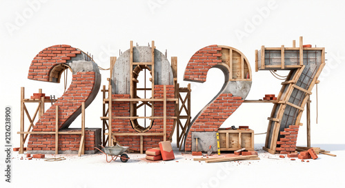 2027 year building new future and construction progress