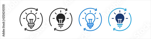 Rethink Icon Set Multiple Style Vector Collection